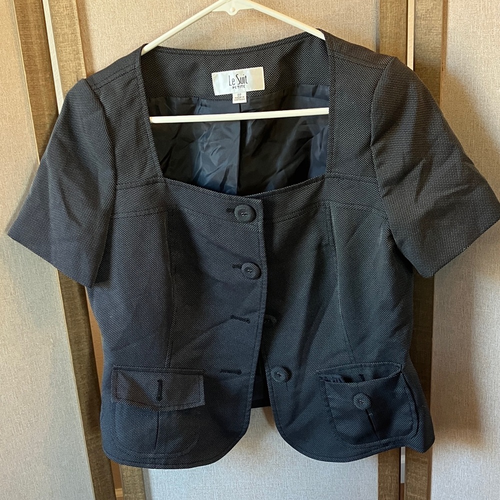 FINAL MARKDOWN Le Suit Women's Short Sleeve Blazer 8p